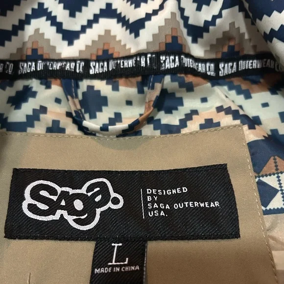 SAga Tan Abstract Patterned Vest - Picture 6 of 11